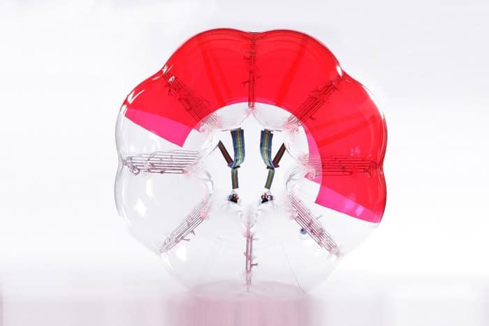 TPU Bubble Soccer Ball - Half Colored Red