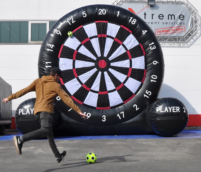 Football Dart in action