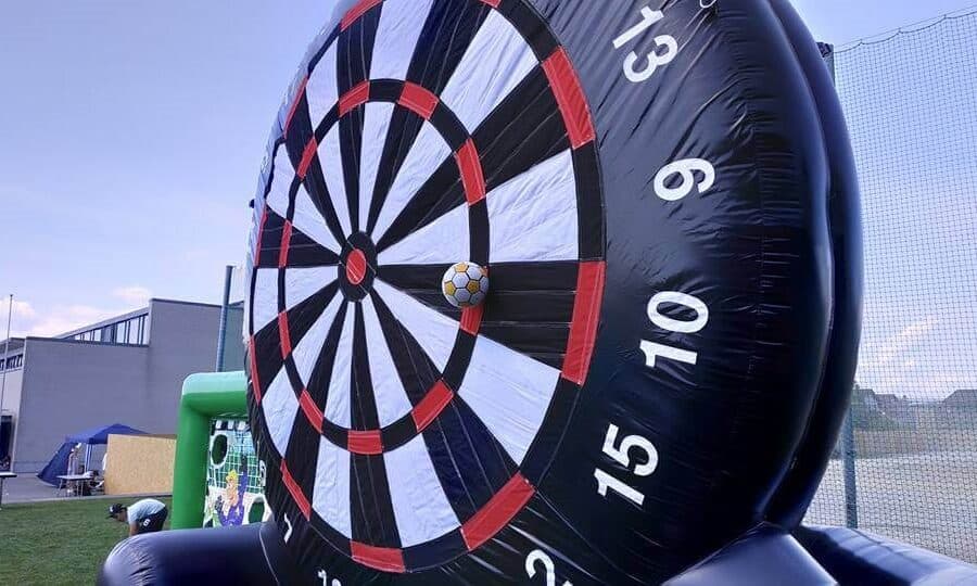 Inflatable football darts in use, photo 3